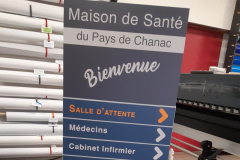 Chevalet maison de santé Chanac - lattes magnetique