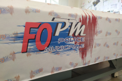 FO police nappe flocage