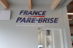 France pare-brise enseigne intérieur