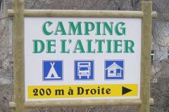 Panneau Camping de l'Altier