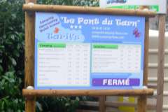 Panneau Camping le Pont du Tarn