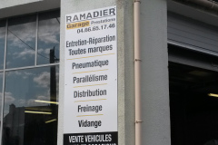 Garage Ramadier panneau prestation