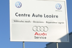 Centre Auto Lozère pré-enseigne 4X3