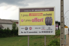 Pub pirelli  pré-enseigne 4X3