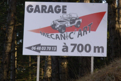 Garage Mécanic'Art pré-enseigne