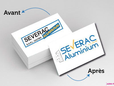 SEVERAC ALUMINIUM refonte logo