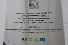 Plaque inaugurale alu brossé