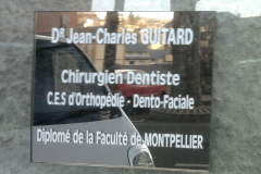 Plaque Dr Guitard