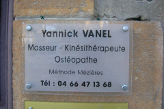 Plaque Vanel Yannick