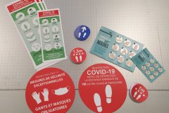 Adhésifs prévention COVID-19