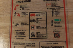 Signalétique plexi feu